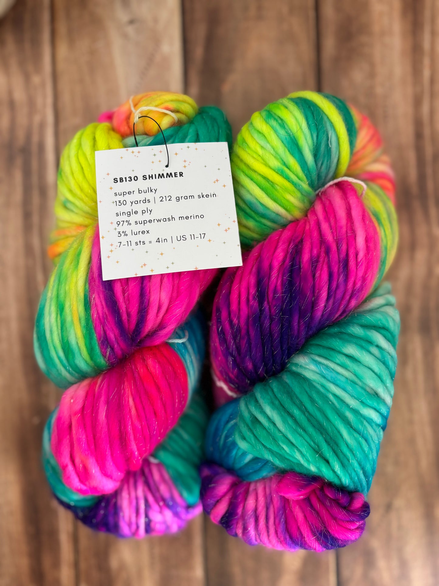 Shimmer SB 130 - Ready to Ship - Super Bulky Yarn
