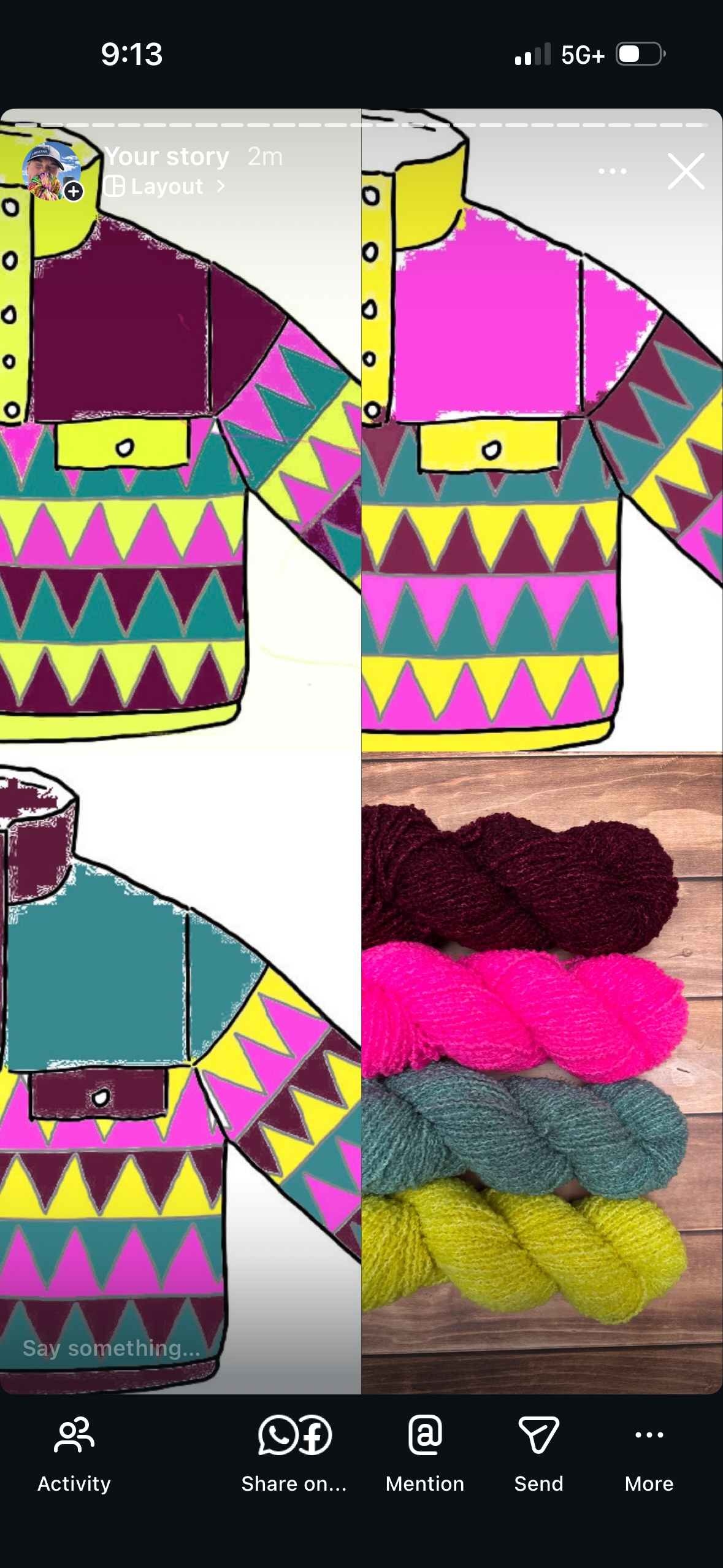 DK Boucle Yarn - Patagonia Peaks Lite Sweater KAL