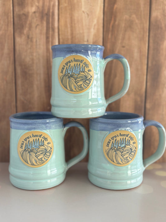 Custom Slam Fiber Co. Deneen Pottery Mug