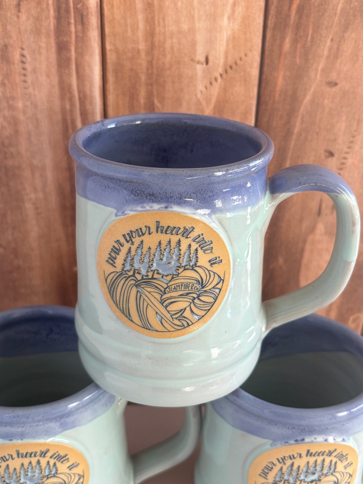Custom Slam Fiber Co. Deneen Pottery Mug
