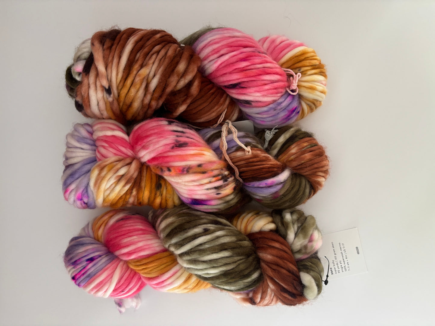 Super Bulky Ready to Ship - Super Bulky Yarn - 141 and 90 Yard skeins