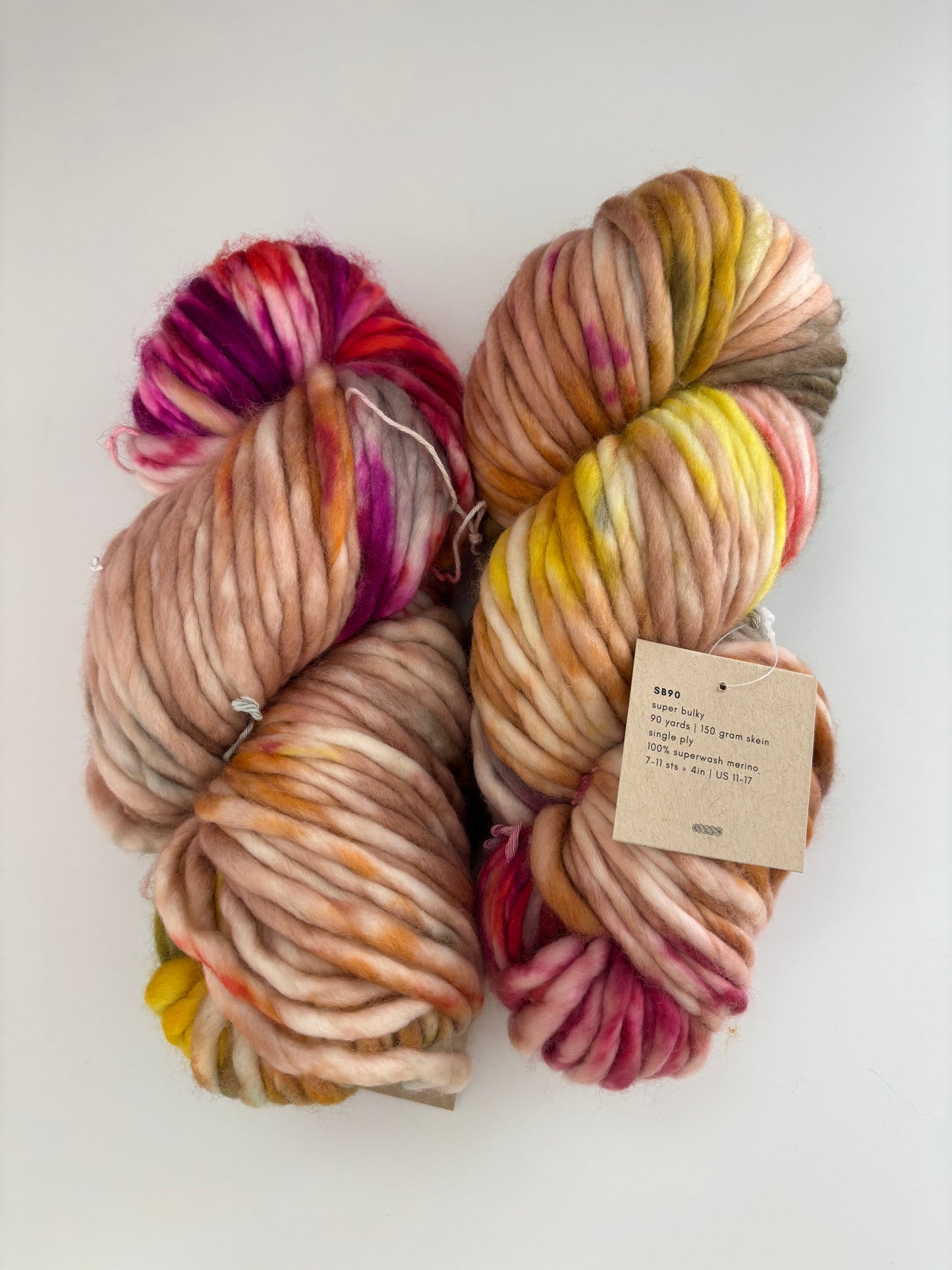 Super Bulky Ready to Ship - Super Bulky Yarn - 141 and 90 Yard skeins