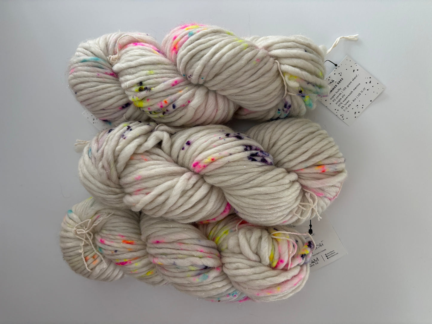 Shimmer - Ready to Ship - Super Bulky Yarn and super bulky lite