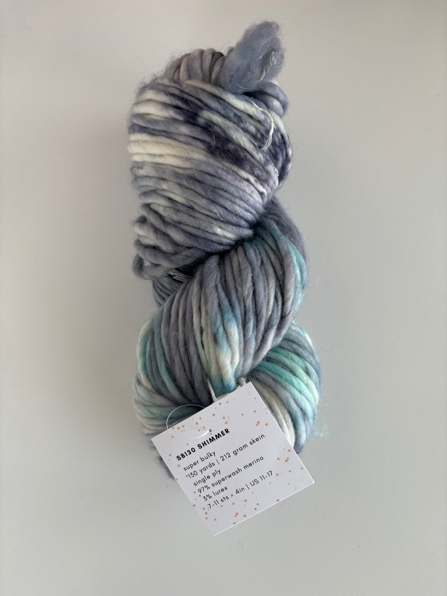 Shimmer - Ready to Ship - Super Bulky Yarn and super bulky lite