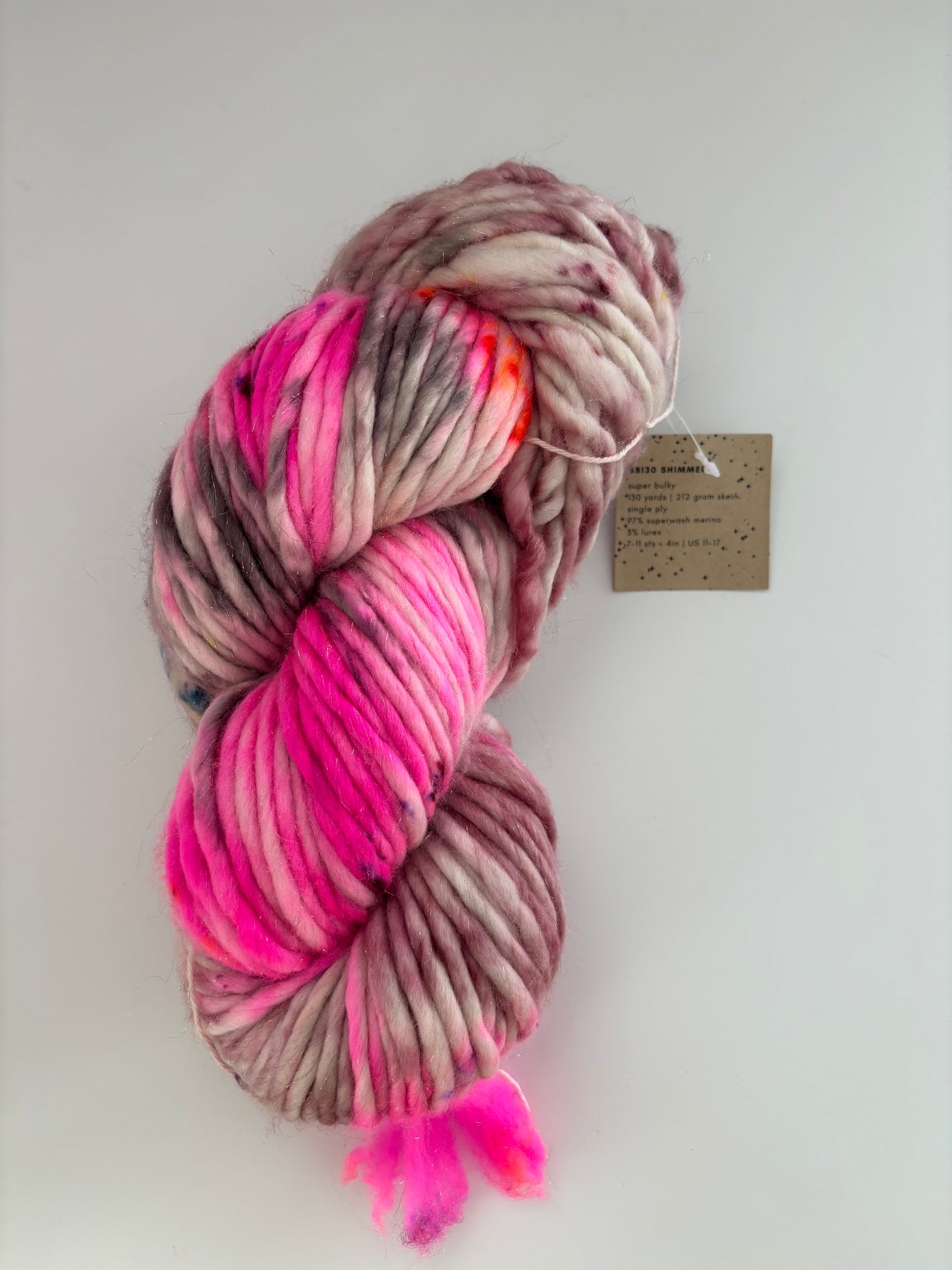 Shimmer - Ready to Ship - Super Bulky Yarn and super bulky lite