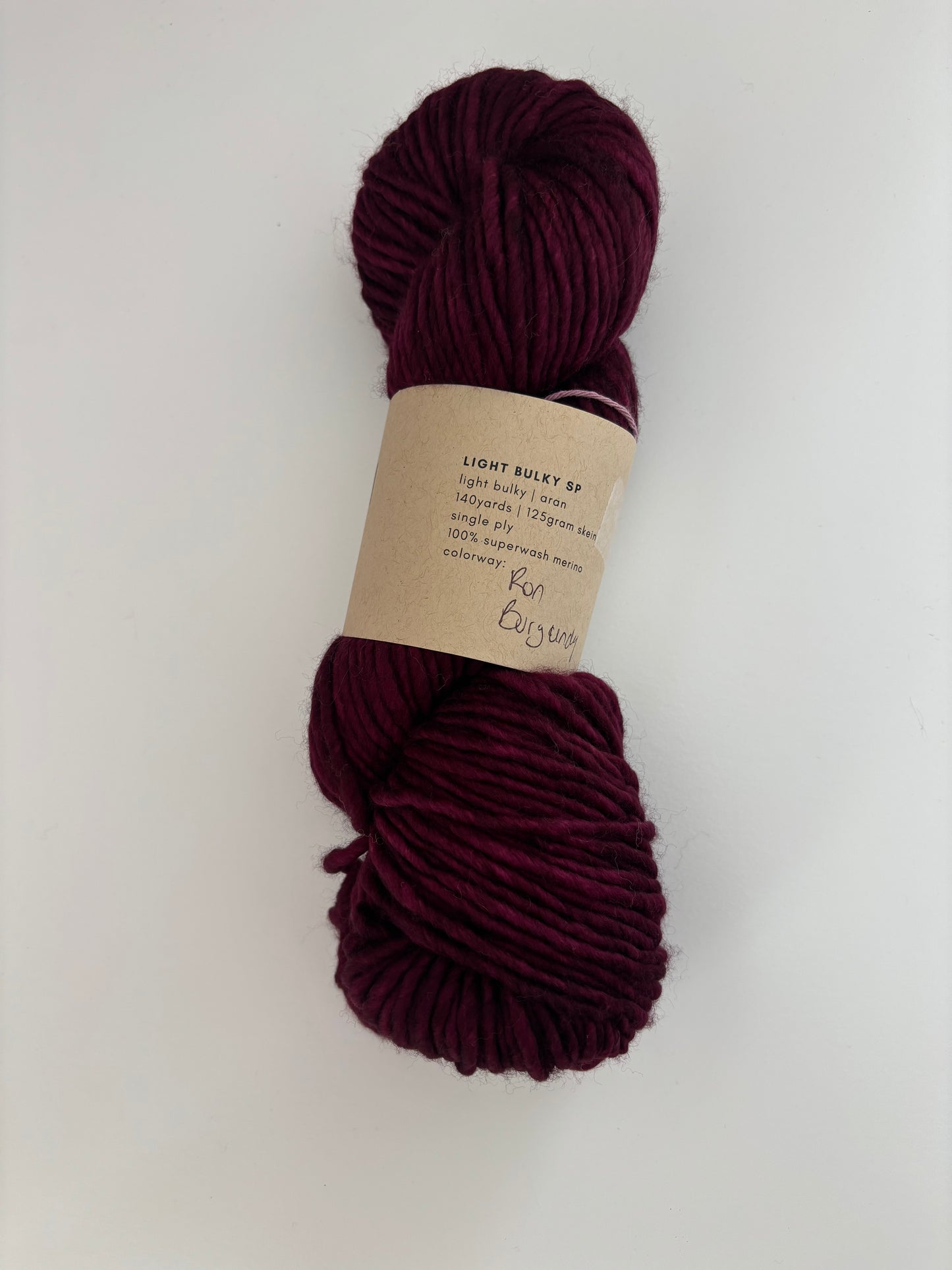 Light Bulky Single Ply Ready to Ship - Aran Weight Yarn