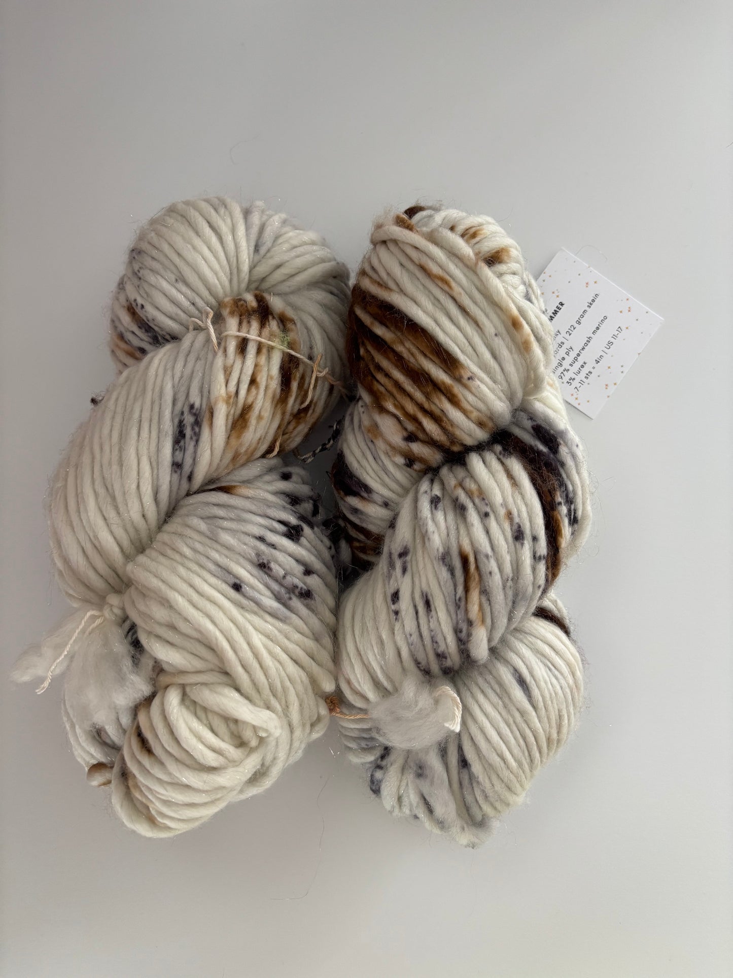 Shimmer - Ready to Ship - Super Bulky Yarn and super bulky lite