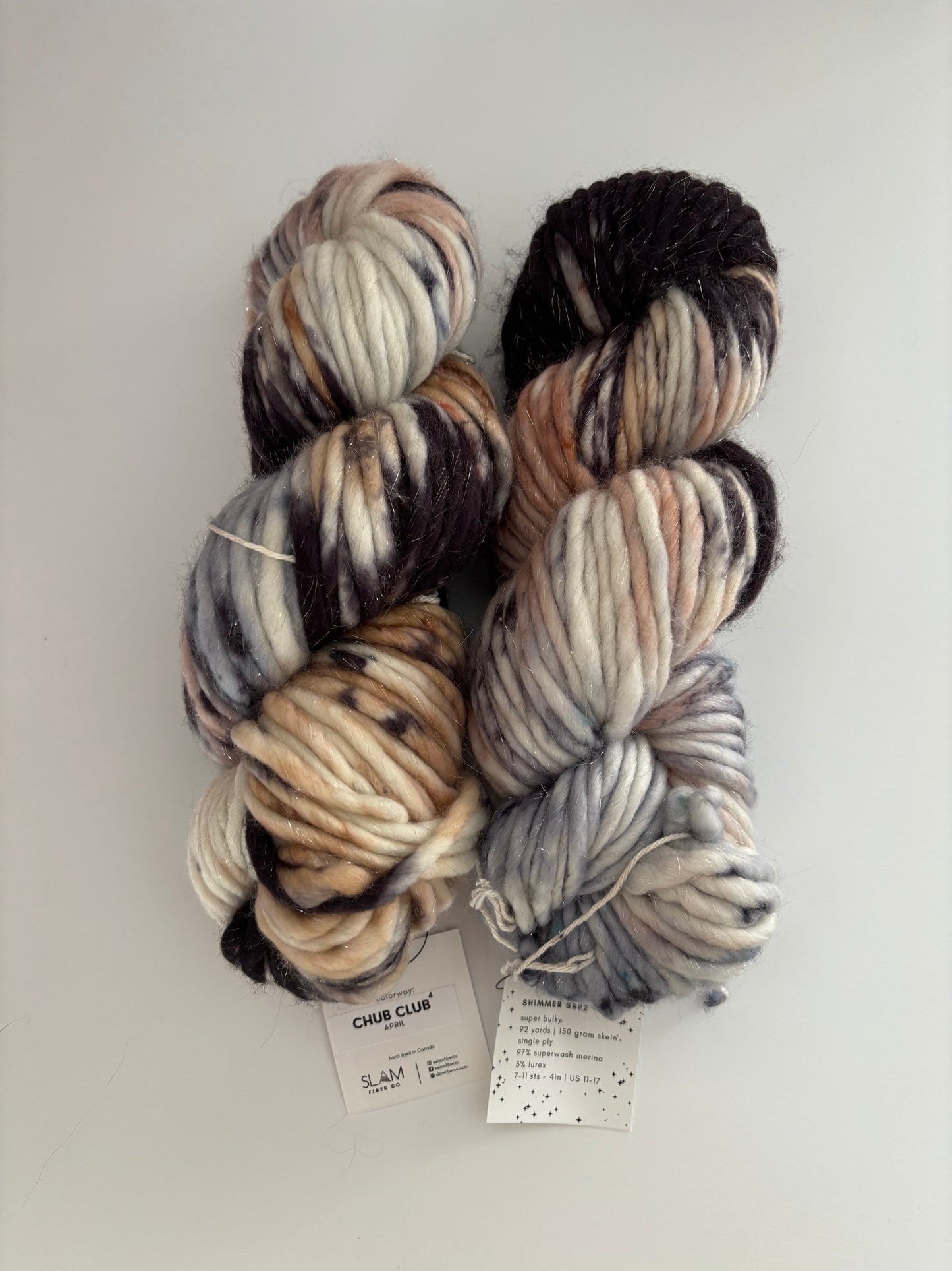 Shimmer - Ready to Ship - Super Bulky Yarn and super bulky lite