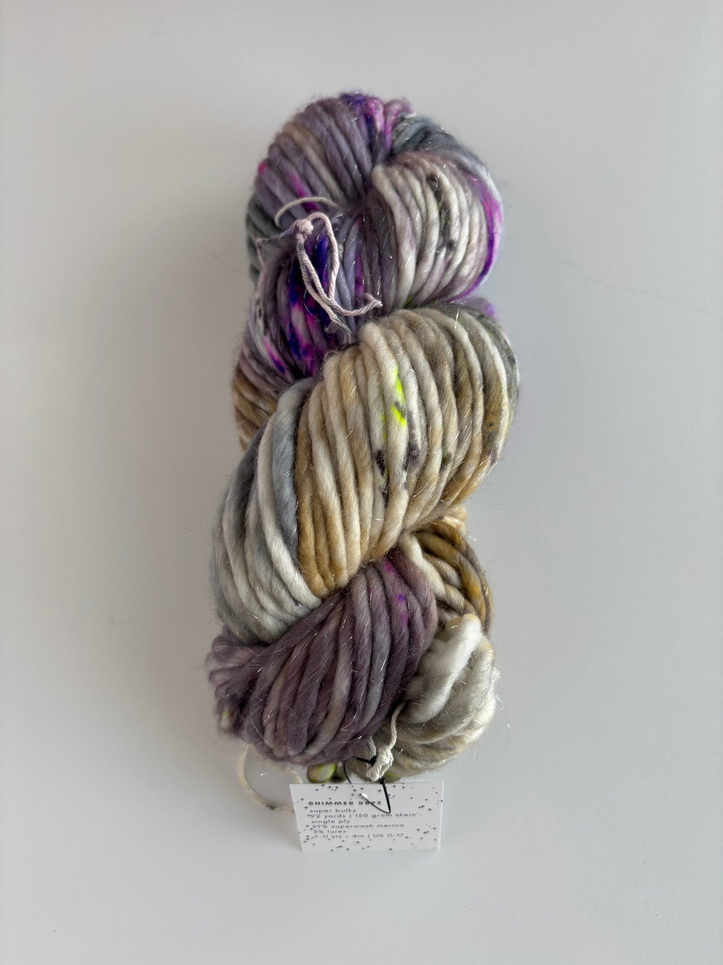 Shimmer - Ready to Ship - Super Bulky Yarn and super bulky lite