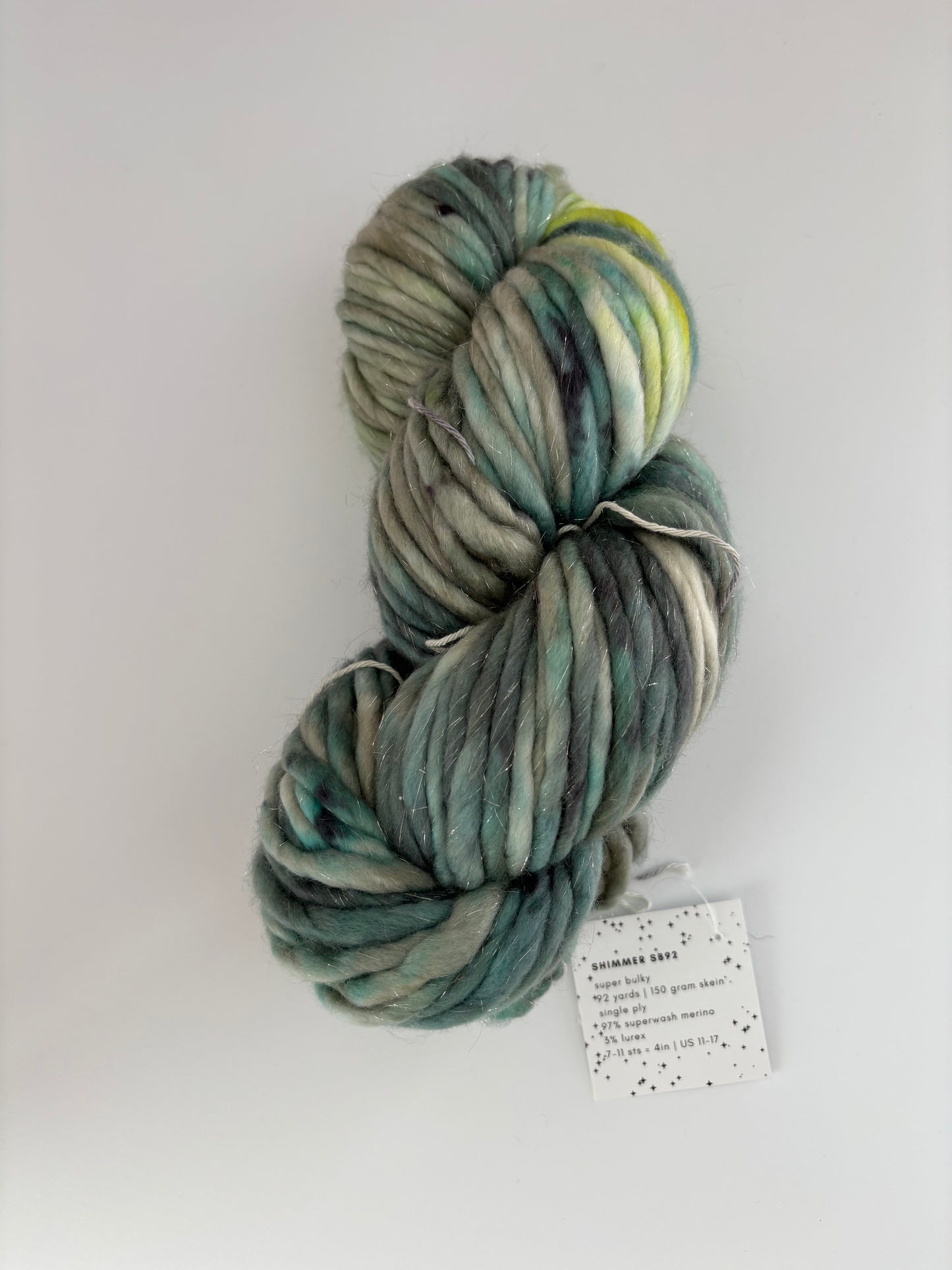 Shimmer - Ready to Ship - Super Bulky Yarn and super bulky lite