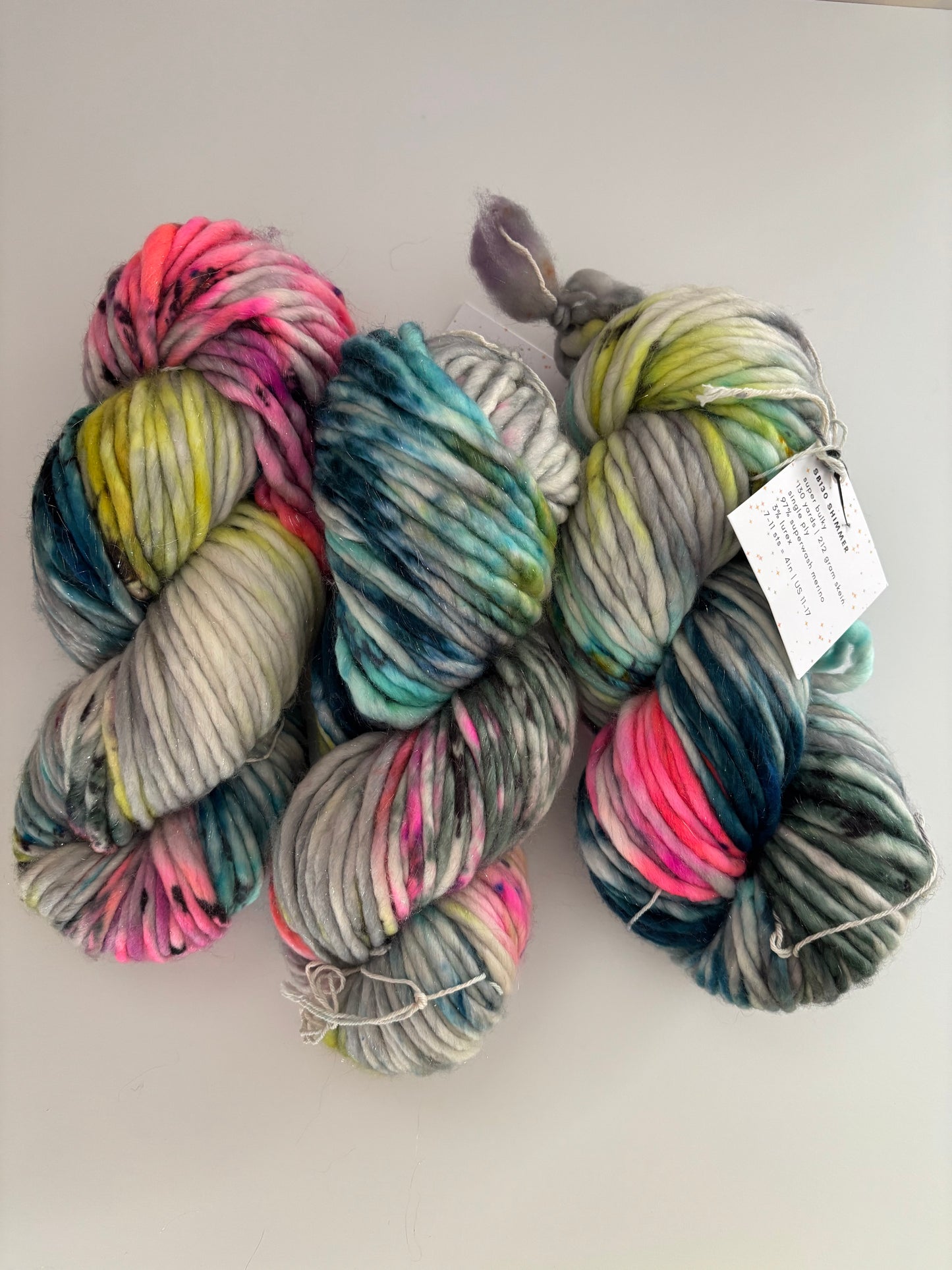 Shimmer - Ready to Ship - Super Bulky Yarn and super bulky lite