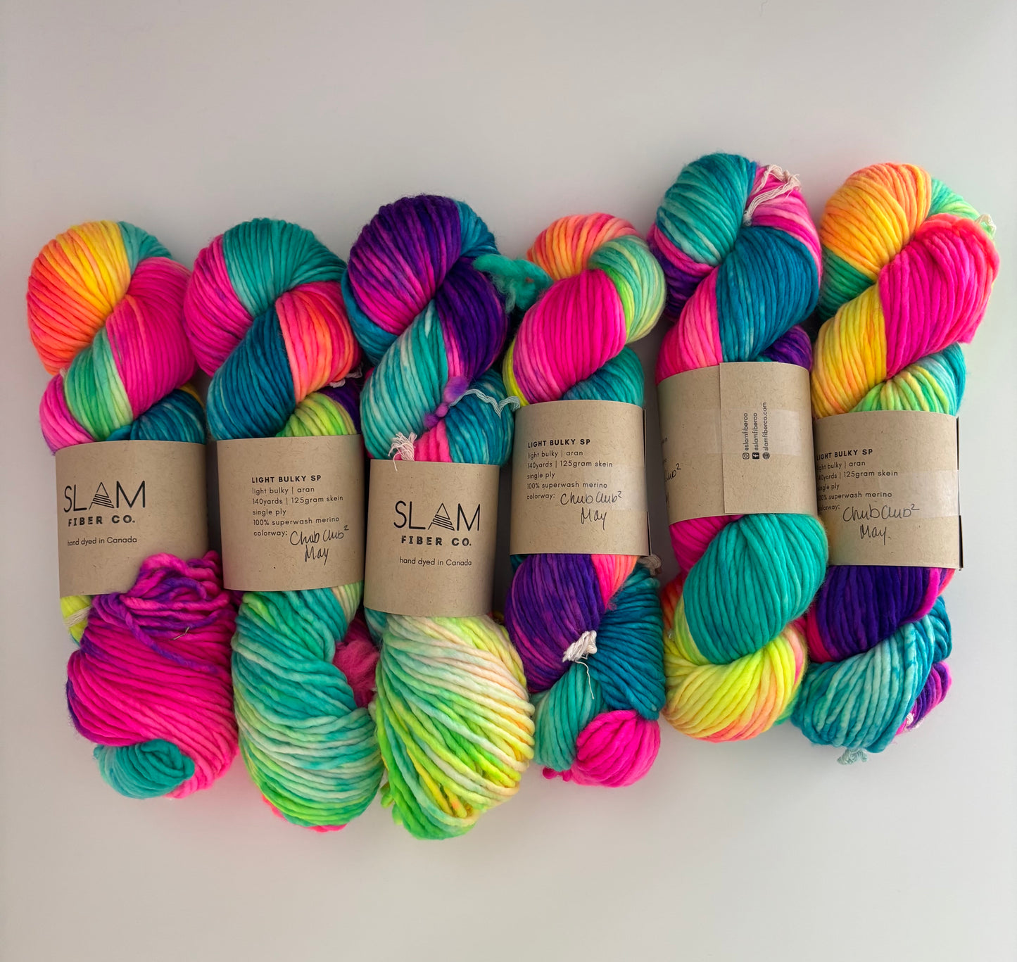Light Bulky Single Ply Ready to Ship - Aran Weight Yarn