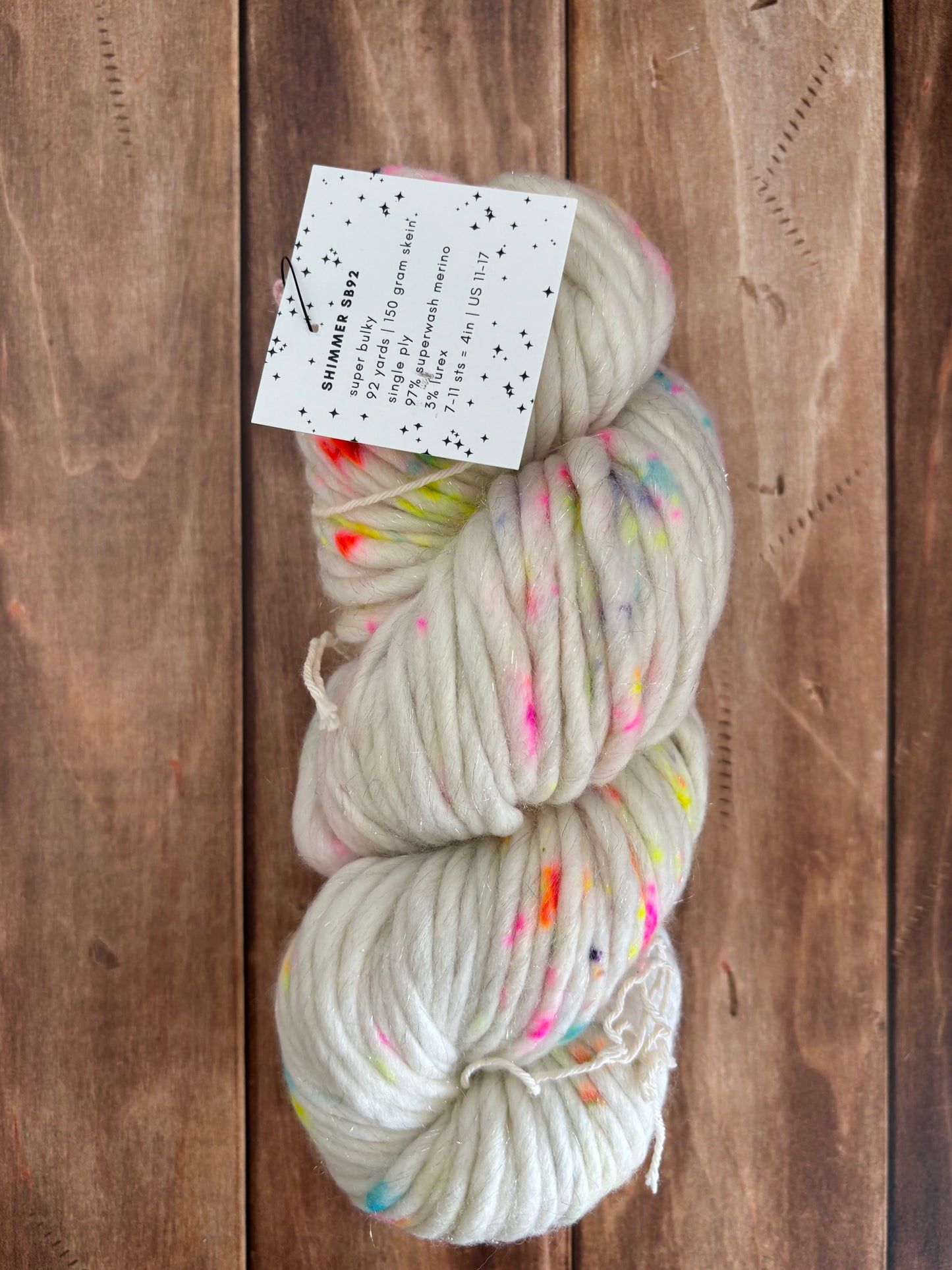 Shimmer SB 92 - Ready to Ship - Super Bulky Yarn