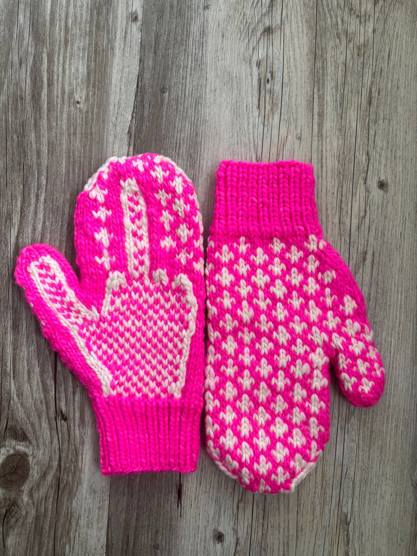 Angry Mitten - Aran/Light Bulky Yarn - Kit