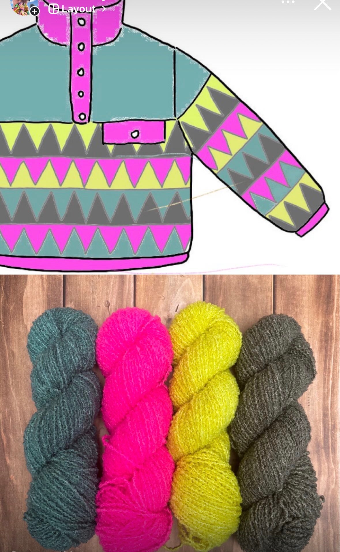 DK Boucle Yarn - Patagonia Peaks Lite Sweater KAL