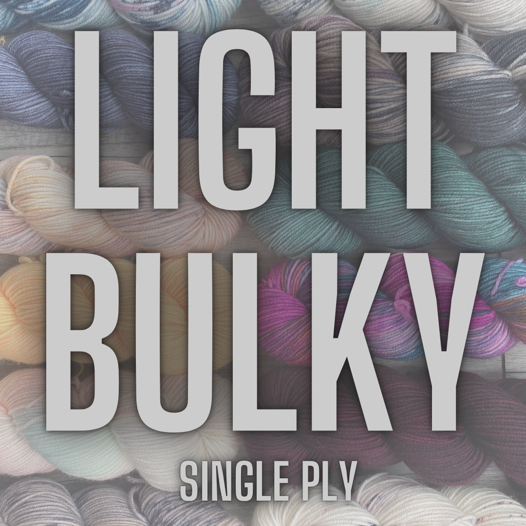 Light Bulky Single Ply Ready to Ship - Aran Weight Yarn