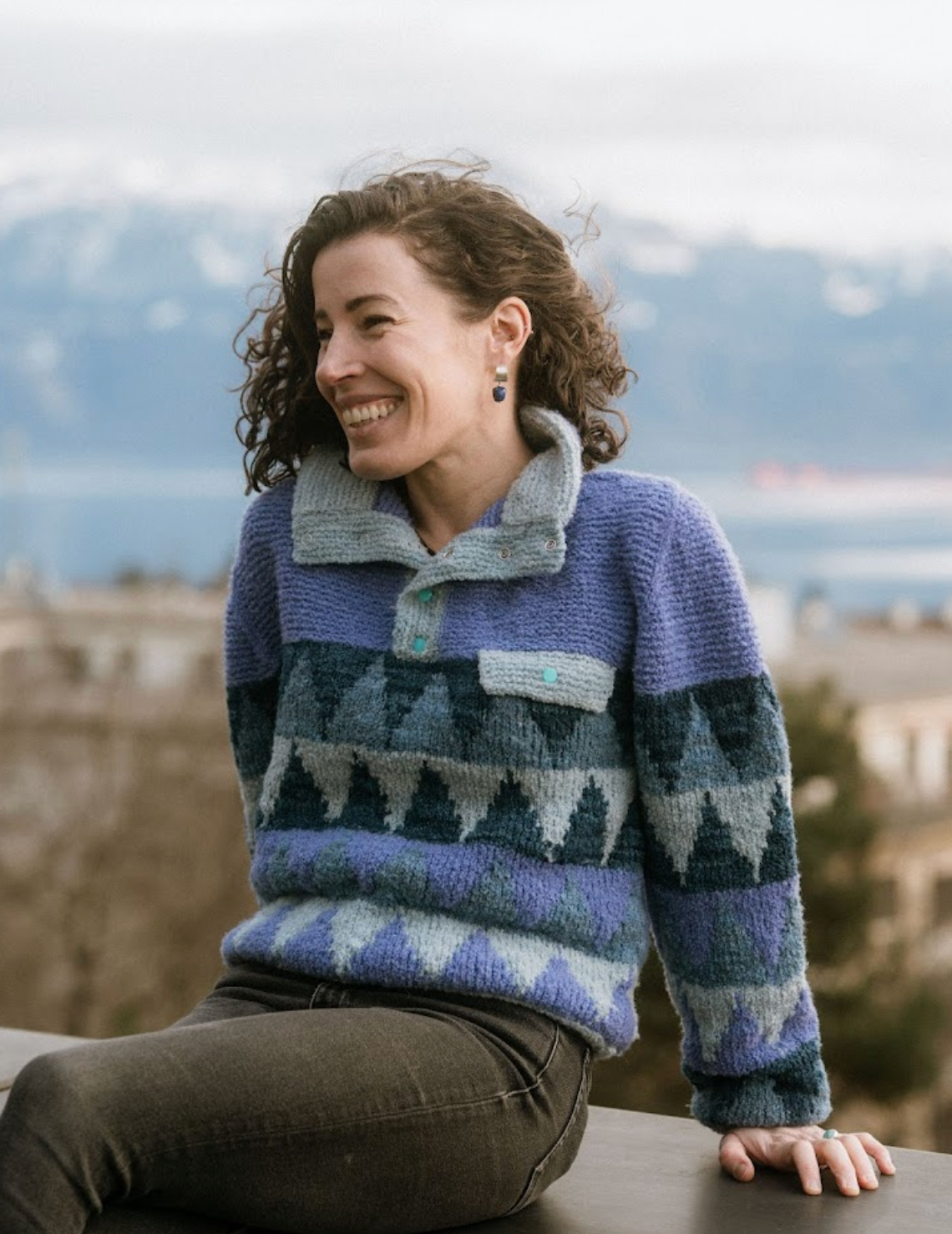 DK Boucle Yarn - Patagonia Peaks Lite Sweater KAL